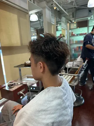 ショート メンズ TAKUMI  Roots所属・湯本 大介のヘアスタイル