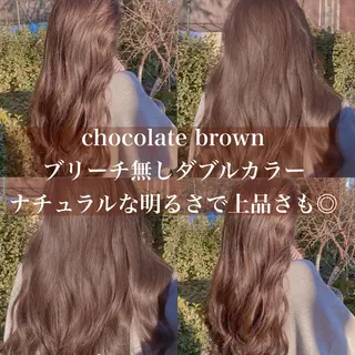 ロング カラー IVE所属・ブリーチなし🤍 渋谷／原島杏奈のヘアスタイル