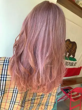 ロング カラー ヘアアレンジ ❤️カラー得意 🧡松浦睦樹❤️のヘアスタイル