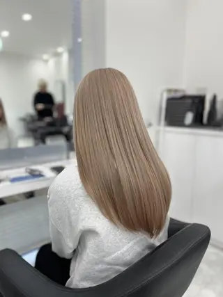 カラー 🌿赤み消しうる艶 🌿透明感カラー🌿のヘアスタイル