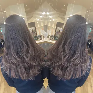 セミロング カラー AVANCE京橋所属・ハイトーンヘア/ 島崎　タクミのヘアスタイル