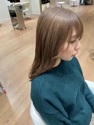 ロング カラー 一樹ハイトーン/ブリ ーチ/透明感カラーのヘアスタイル