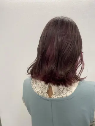 ミディアム カラー ✴︎ヒラガカナ✴︎ ECLAT HAIRのヘアスタイル