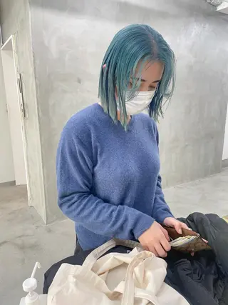 ミディアム カラー yurika☁️ 似合わせ｜レイヤーのヘアスタイル