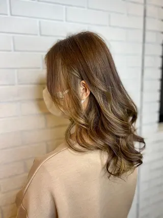 セミロング カラー 髪質改善✨艶カラー MASAYAのヘアスタイル