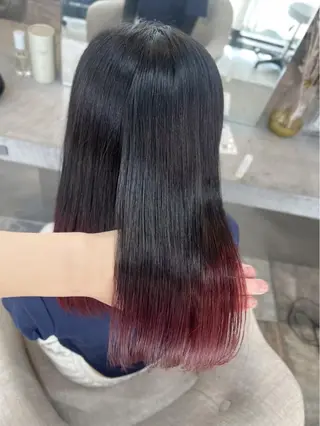 ロング カラー Maho ブリーチモデル募集中のヘアスタイル