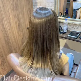 ロング カラー HairDesign Azurのヘアスタイル