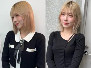 ミディアム カラー 💎ボブ/似合わせの 達人/縮毛矯正/畔上のヘアスタイル