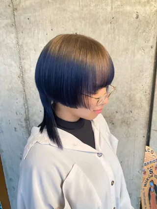 セミロング カラー 横浜美容室／暖色系 michika🌹のヘアスタイル