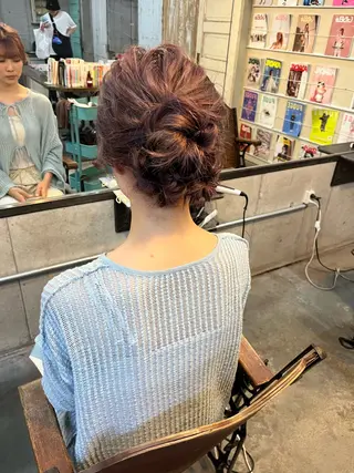 ミディアム ハイトーン/顔まわり レイヤー/YUKAのヘアスタイル