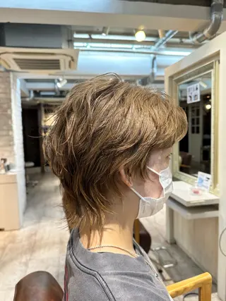 ショート カラー fiica (フィーカ)所属・金子侑史 /縮毛矯正の人のヘアスタイル