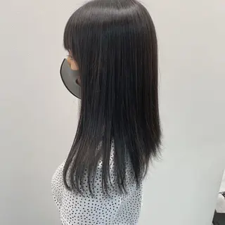セミロング カラー ♡透け感カラー 大賀哲平♡のヘアスタイル