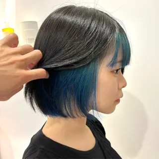 ショート カラー メンズカット ボブ/米崎駿也のヘアスタイル