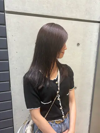 ロング カラー ブリーチカラーモデル ダブルカラー✨ななほのヘアスタイル