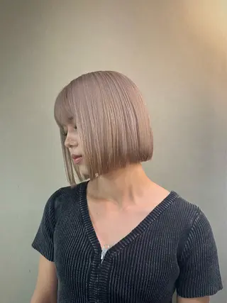 ショート カラー 💖難波レイヤー カット💖ツバサのヘアスタイル