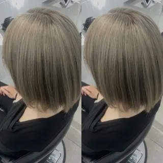 ミディアム カラー ONYX 表参道所属・表参道/ハイライト 髪質改善ストレートのヘアスタイル