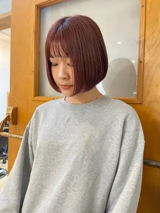 カラー YURiA レイヤー🫧暖色のヘアスタイル