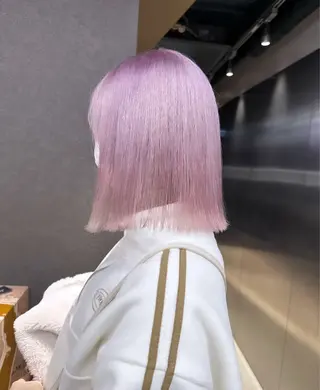 セミロング 名古屋栄♡PELE/ ブリーチ/ハイトーンのヘアスタイル