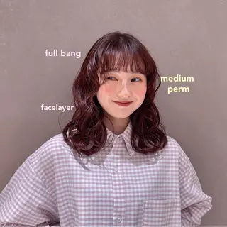 ミディアム パーマ Aya/パーマ /表参道のヘアスタイル
