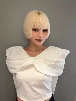 ショート カラー haco＋所属・圧倒的デザイン力 店長🎨RENAのヘアスタイル