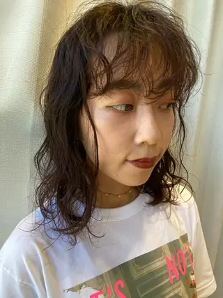 ミディアム ヘアアレンジ 増井 彩乃のヘアスタイル