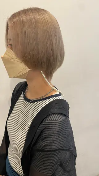 ショート カラー 銀 座のヘアスタイル