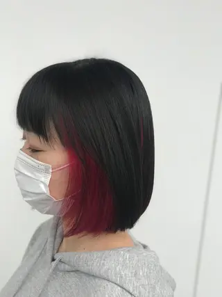 ミディアム 下條 真のヘアスタイル
