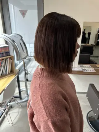 ショート カラー 巻けるケア縮毛矯正✨ ケアカラー✨山下のヘアスタイル