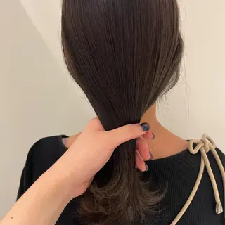 ミディアム 頭皮につけないカラー /白髪ぼかし/実加永のヘアスタイル