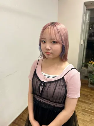 ショート カラー 中崎町ハイトーン🫧 神崎 源のヘアスタイル