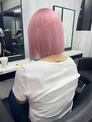 ショート カラー Ria OSAKA　梅田所属・マリカ🦋韓国 ハイトーン/エクステのヘアスタイル