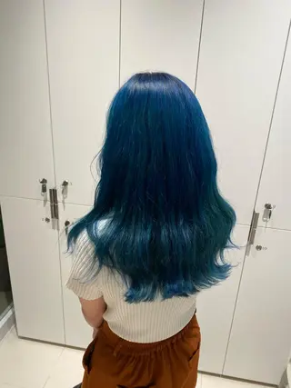 セミロング カラー ナチュラル/韓国💎 haruka 💎のヘアスタイル