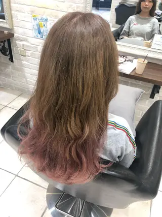 ロング 韓国風ヘア♡ runaのヘアスタイル