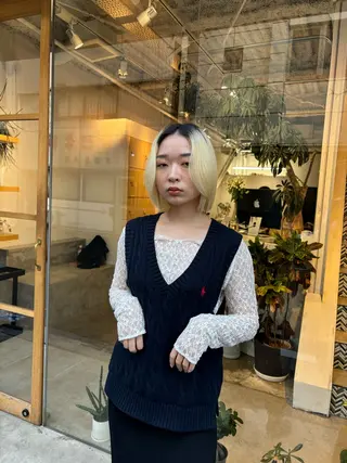 ミディアム 山田 綾乃/メンズカットのヘアスタイル