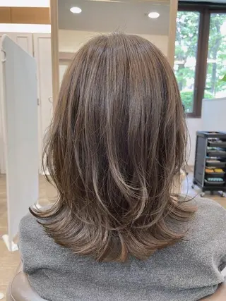 ミディアム 今だけカット無料✨ 表参道美容師 井出光のヘアスタイル
