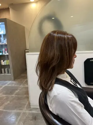 ミディアム まとまるツヤ髪カット ┆たんげ なるみのヘアスタイル