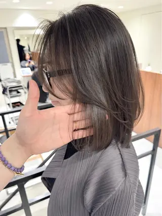 ミディアム カラー ヘアアレンジ TOA/天神 カラーモデル募集中のヘアスタイル
