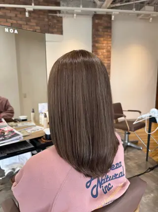 ミディアム カラー ブリーチなし ダブルカラー三國雅矢のヘアスタイル