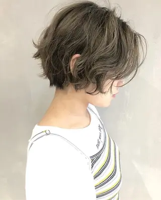 ショート パーマ ショートパーマ✂️ 無料カット🔥すかいのヘアスタイル