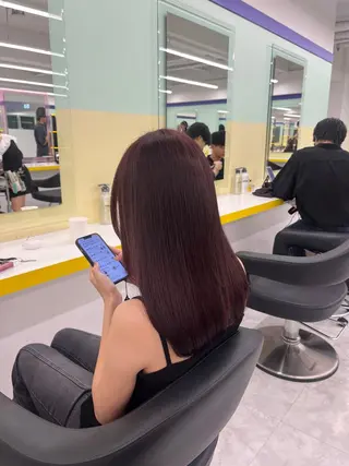 セミロング カラー ヘアアレンジ 🎀Girly艶髪カ ラー🎀Harukaのヘアスタイル