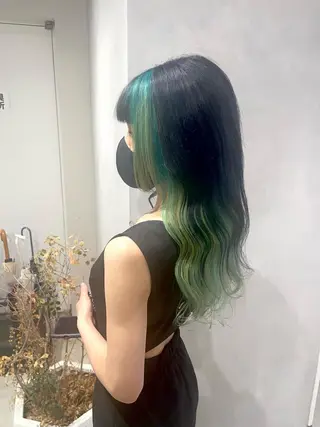 ロング カラー 🦋レイヤーカット ミドリカワ🦋のヘアスタイル