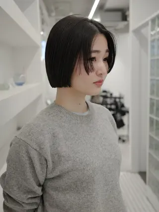 ショート 🌱ぱつっと/ボブ 🌱のヘアスタイル