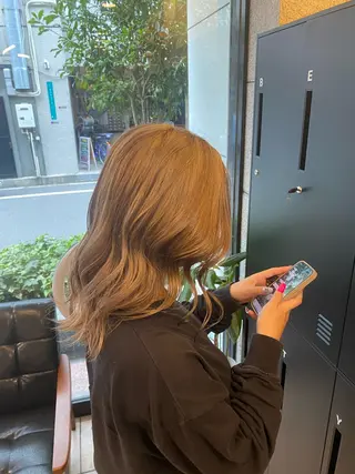 セミロング カラー 西田辺/ タカスナオヤのヘアスタイル