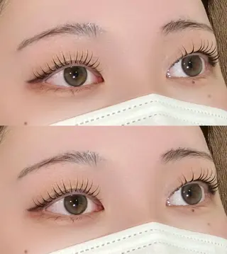 マツエク・マツパ マツエク🎀／ 透明感カラーのマツエク・マツパデザイン