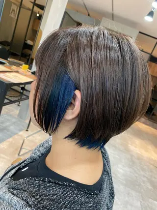 ショート カラー lafithhair ruu.南本庄のヘアスタイル