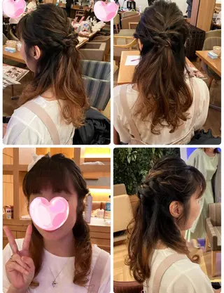 ヘアアレンジ 美容室chou＊chou所属・河邊マリコ まつ毛＆ヘッドスパ✨のエステ・リラクイメージ