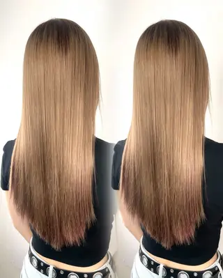 ロング カラー 🫧ショート・レイヤ ー・縮毛矯正🫧のヘアスタイル