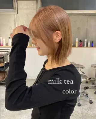 カラー 上野 莉菜のヘアスタイル