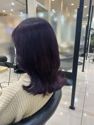 ミディアム カラー 韓国ヘア／艶カラー minamiのヘアスタイル