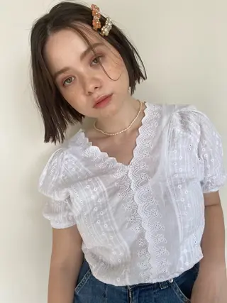 ミディアム カラー 当日予約大歓迎💗 依田瑞希のヘアスタイル